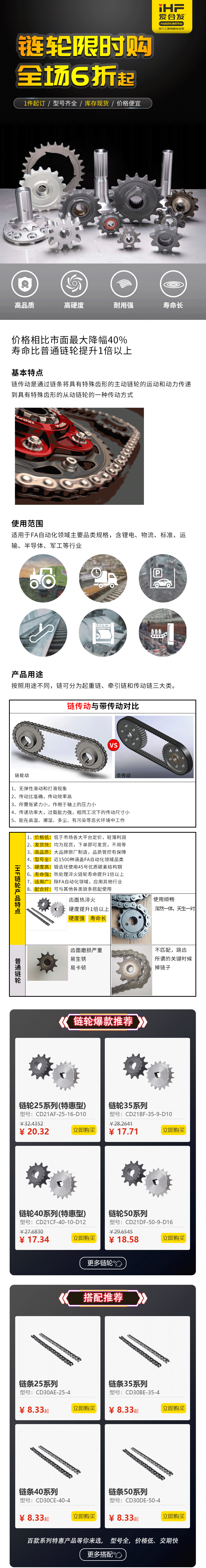 特惠現(xiàn)貨：愛合發(fā)鏈輪鏈條省錢耐用！